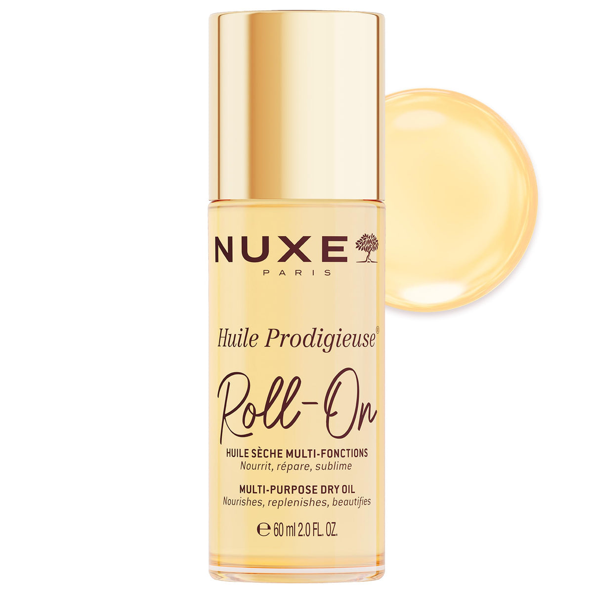 NUXE roll-on front packaging showing compact design and brand