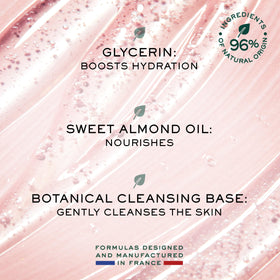 NUXE sweet almond oil ingredient shot emphasizing moisturizing benefit
