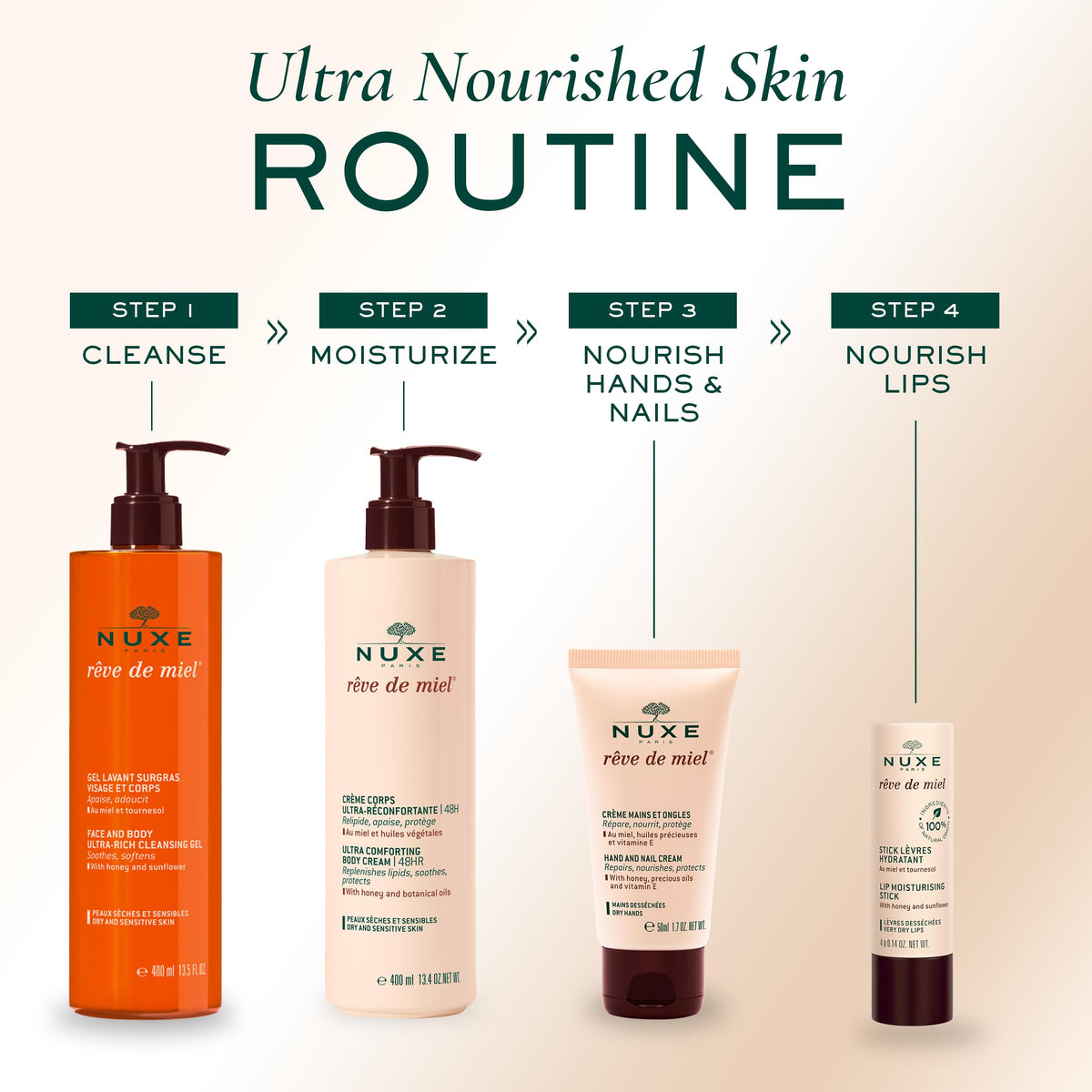 nuxe lip balm inside bag lifestyle shot illustrating daily carry convenience