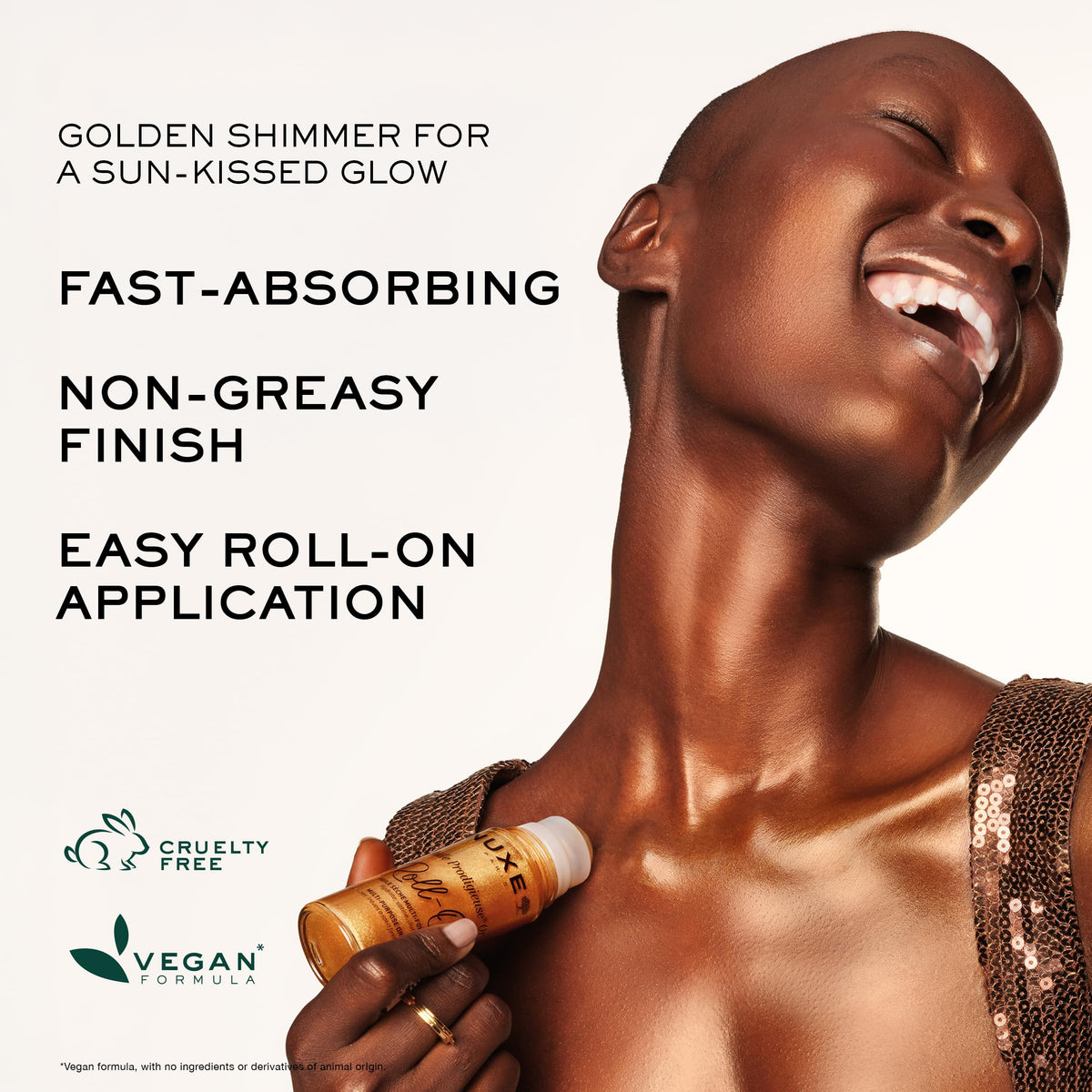 NUXE used on hair ends to smooth frizz and add shine benefit