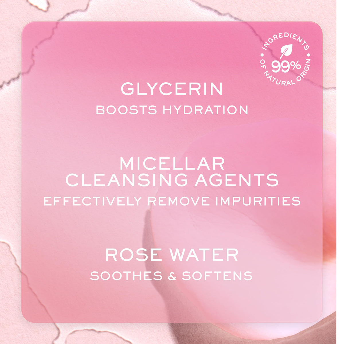 NUXE Very Rose used on a cotton pad removing makeup for quick cleansing