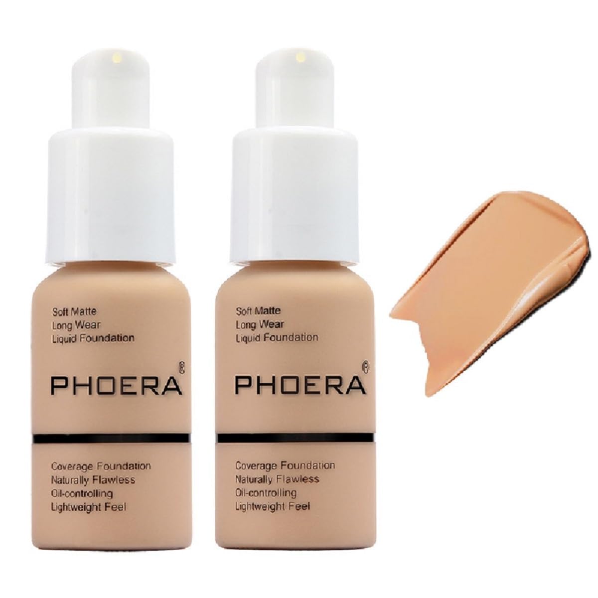 nvyue PHOERA front packaging showing 104 Buff Beige and product benefits