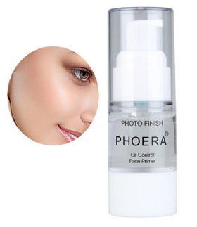 nvyue PHOERA primer on bathroom counter showing travel-ready convenience