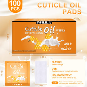 NXJ INFILILA close-up of a single sealed pad highlighting hygienic single-use convenience