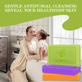 NXPPYY soap beside gym bag illustrating post-workout freshness