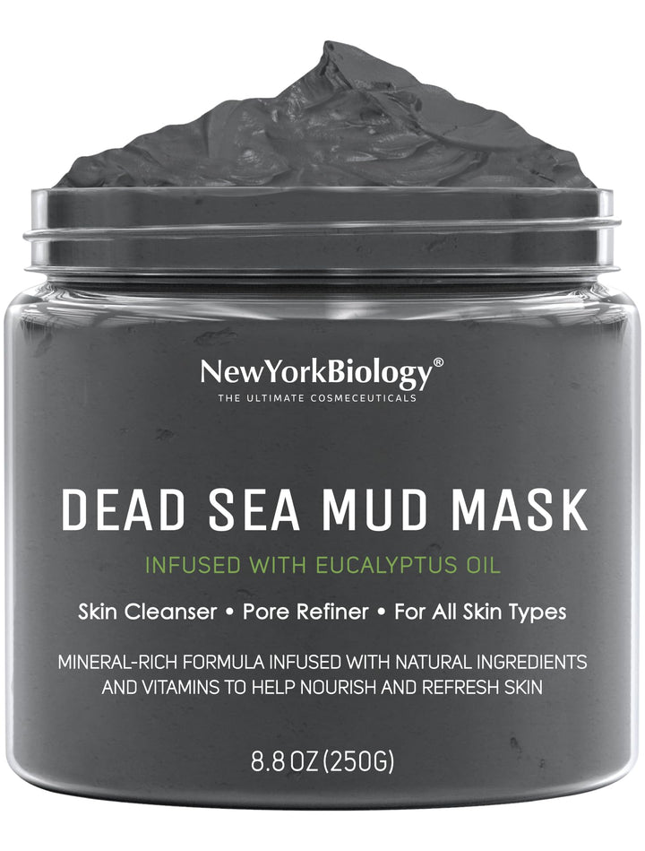 New York Biology jar front view showing label and size, clear product identity and benefit