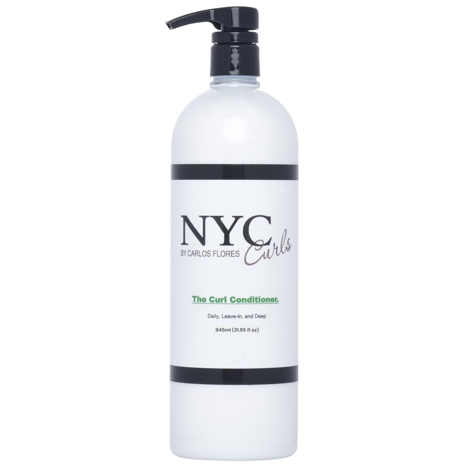 NYC Curls bottle front packaging showing label and bamboo-ginger scent