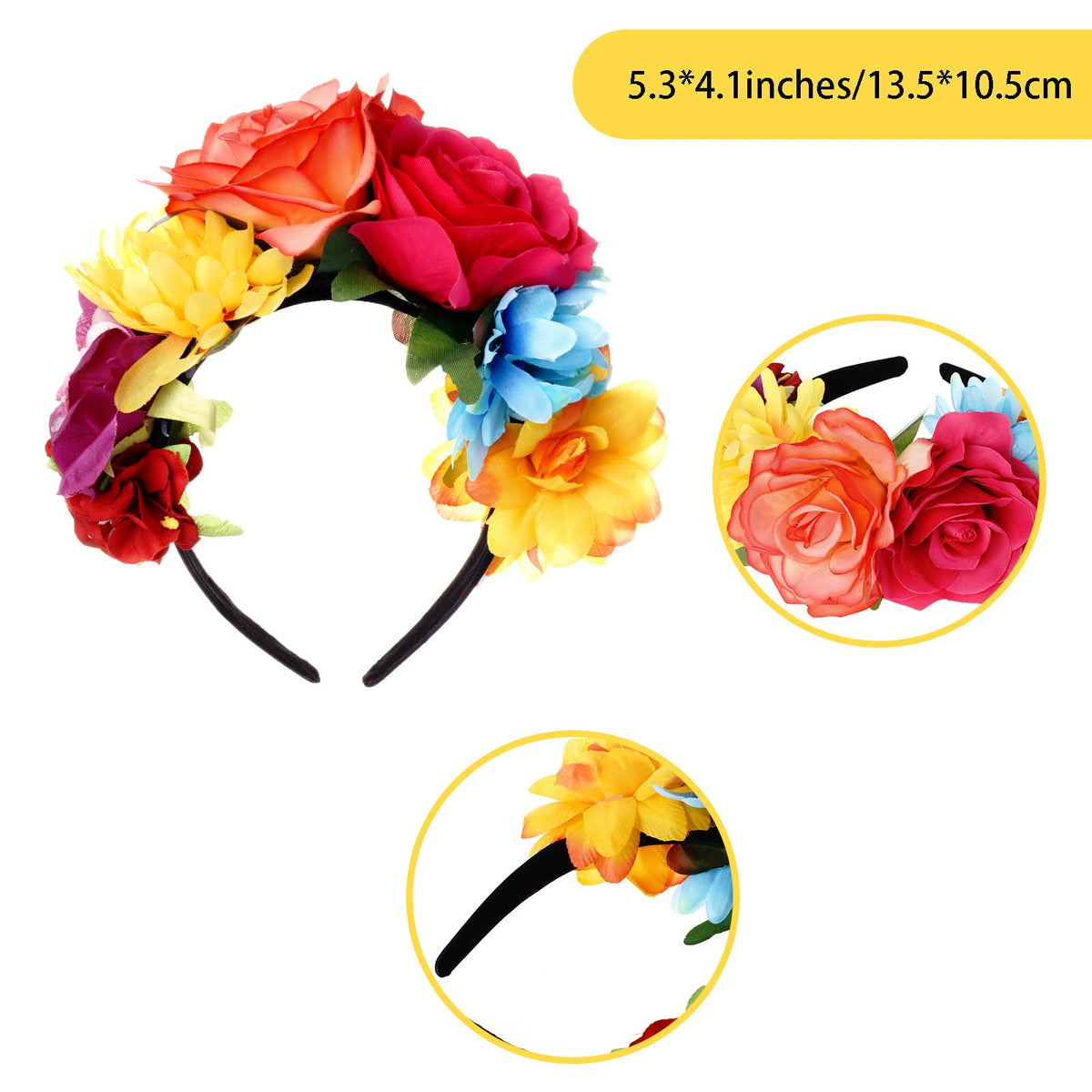 Nydotd close-up fabric rose detail highlighting texture and vibrant color