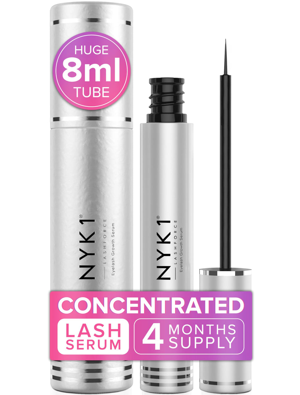 NYK1 front packaging shows product and benefits for fuller lashes
