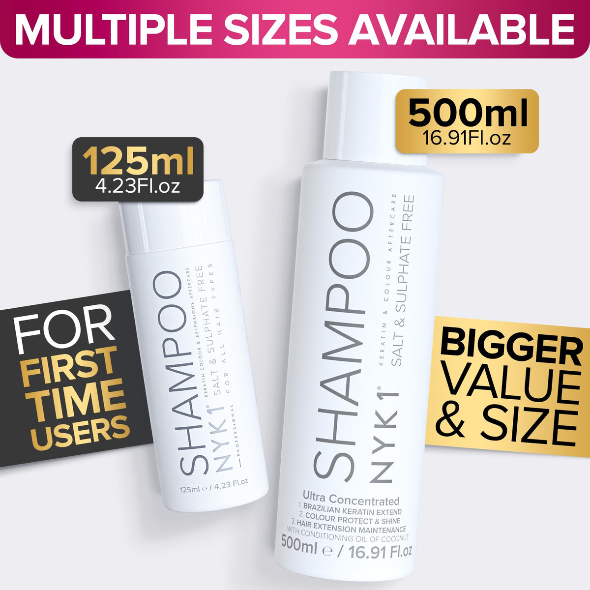NYK1 duo styled on bathroom shelf for a salon-quality aftercare look