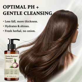 NYPKEX shampoo in hand during application for scalp nourishment