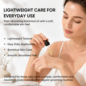 Hand holding NYVORIS 60 ml bottle showing compact 2 fl oz travel-friendly size