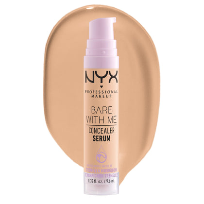 NYX PROFESSIONAL MAKEUP front packaging of Bare With Me Beige for quick shade ID
