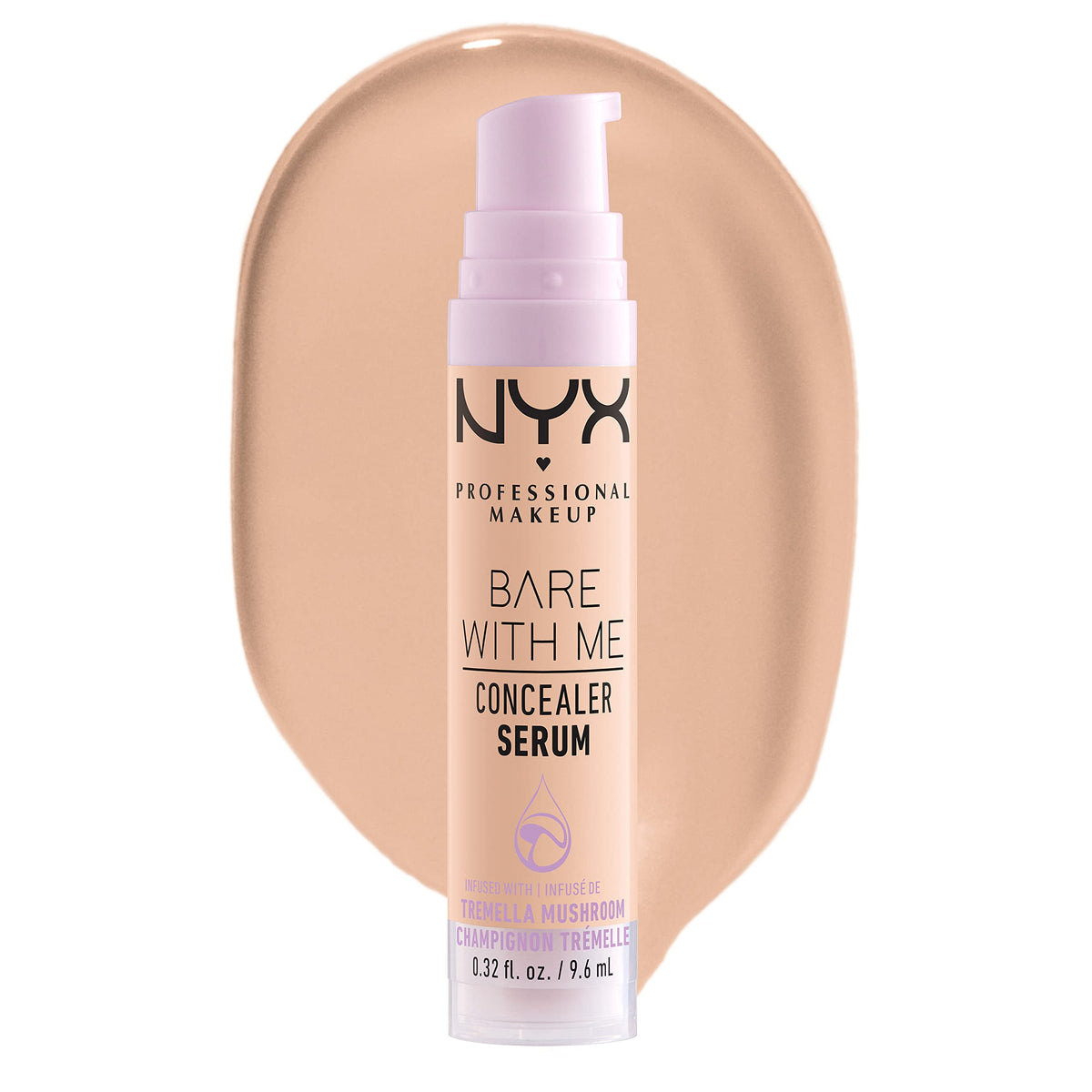 NYX PROFESSIONAL MAKEUP product front packaging showing shade Vanilla and benefits
