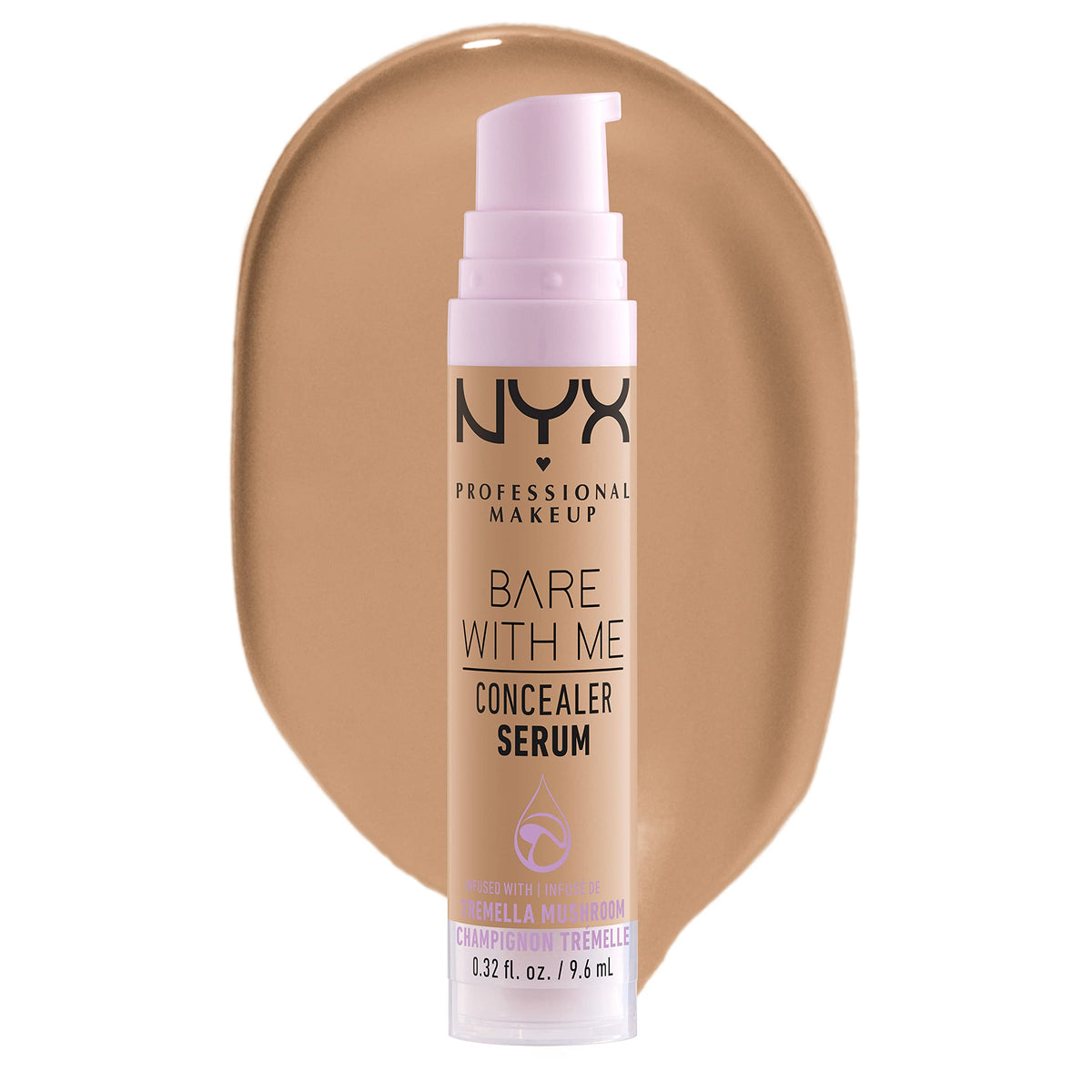 NYX PROFESSIONAL MAKEUP front packaging showing sleek tube and shade