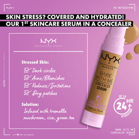 NYX PROFESSIONAL MAKEUP pump detail highlighting controlled, hygienic dispensing