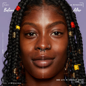 NYX PROFESSIONAL MAKEUP creamy concealer-serum texture swatch showing lightweight finish