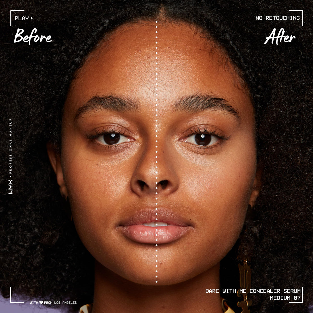 NYX PROFESSIONAL MAKEUP creamy-serum swatches showing blendable texture