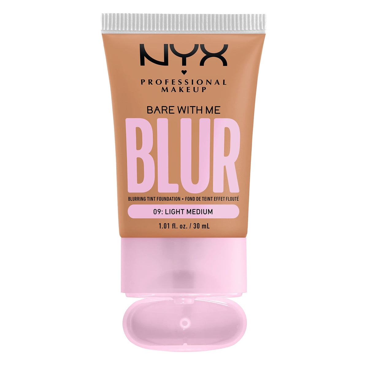 NYX Bare With Me lifestyle portrait of model wearing tint, showing natural matte look