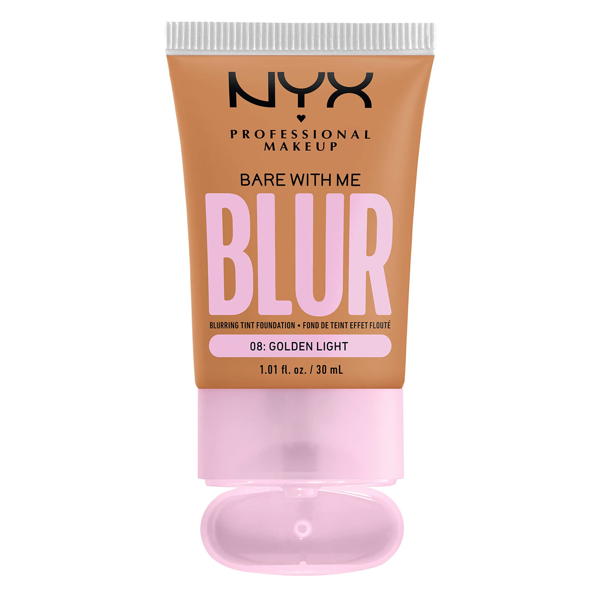 NYX PROFESSIONAL MAKEUP product next to coin for size and dispensing control reference