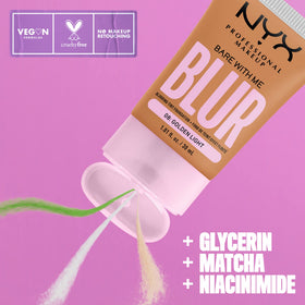 NYX PROFESSIONAL MAKEUP close-up of blur tint texture demonstrating smooth blendability