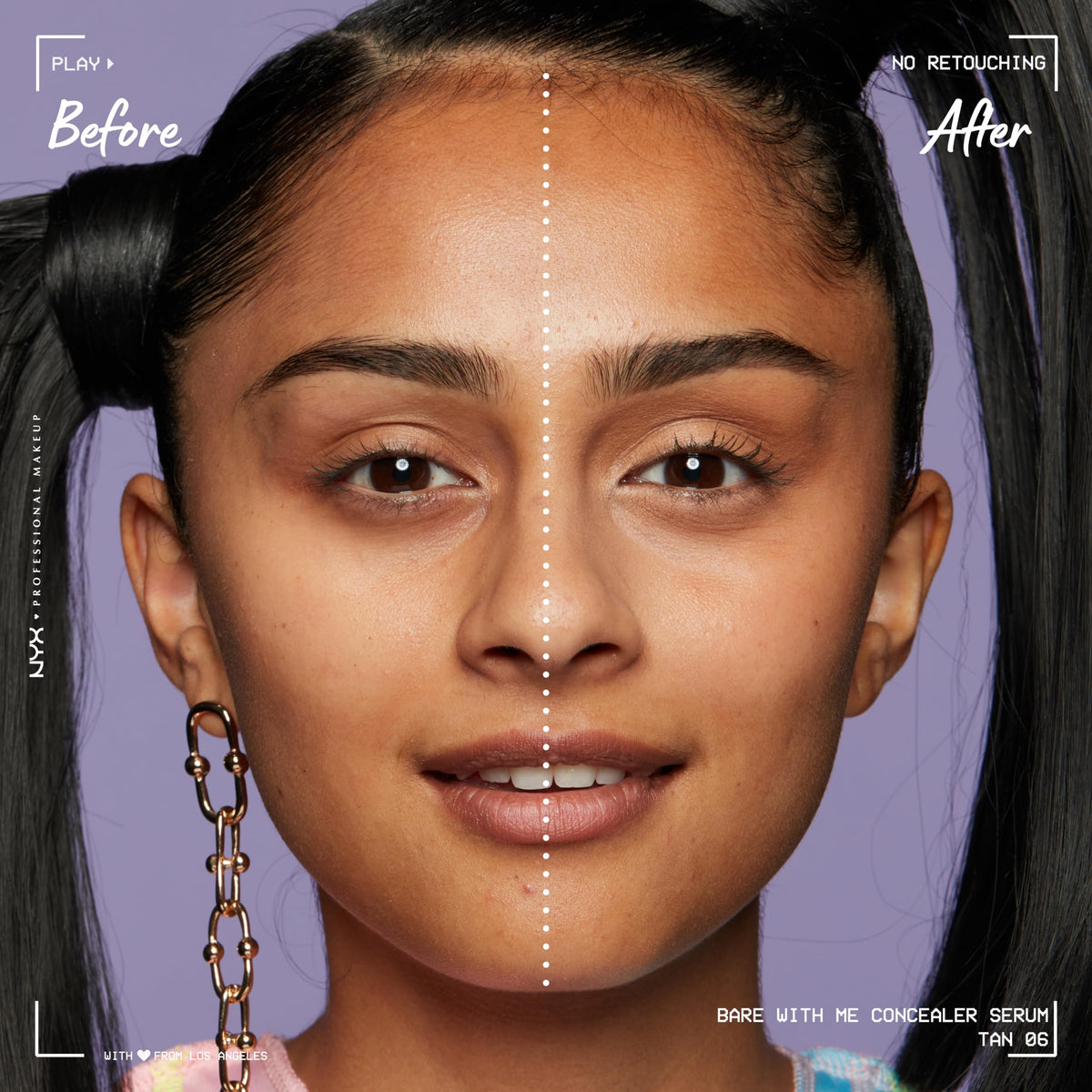 NYX Professional Makeup creamy texture swatches illustrating smooth blendability and hydration