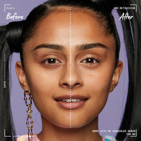 NYX Professional Makeup creamy texture swatches illustrating smooth blendability and hydration