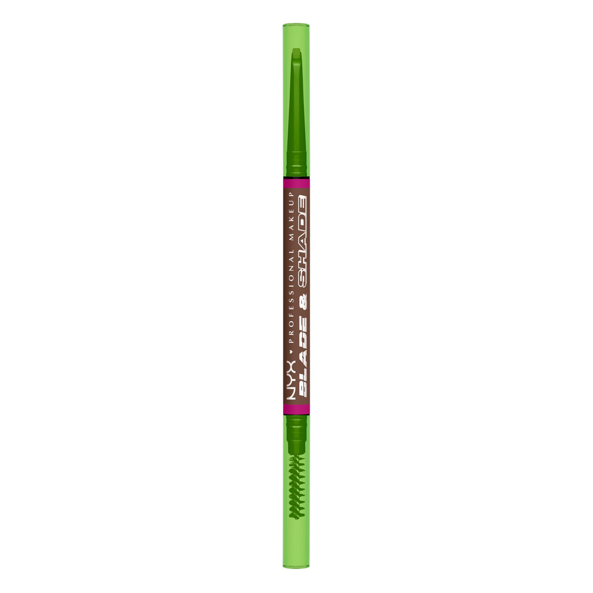 NYX PROFESSIONAL MAKEUP product front view showing Chocolate shade and compact design benefit: easy identification