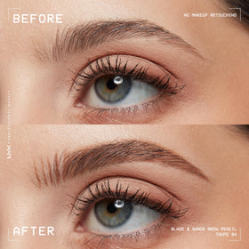 NYX blade & shade blade stroke detail demonstrating hairlike fine-line benefit