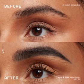 NYX PROFESSIONAL MAKEUP nano-stroke detail illustrating hairlike lines benefit