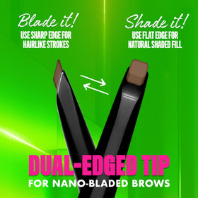 NYX PROFESSIONAL MAKEUP detailed dual-edged tip for precise hairlike strokes