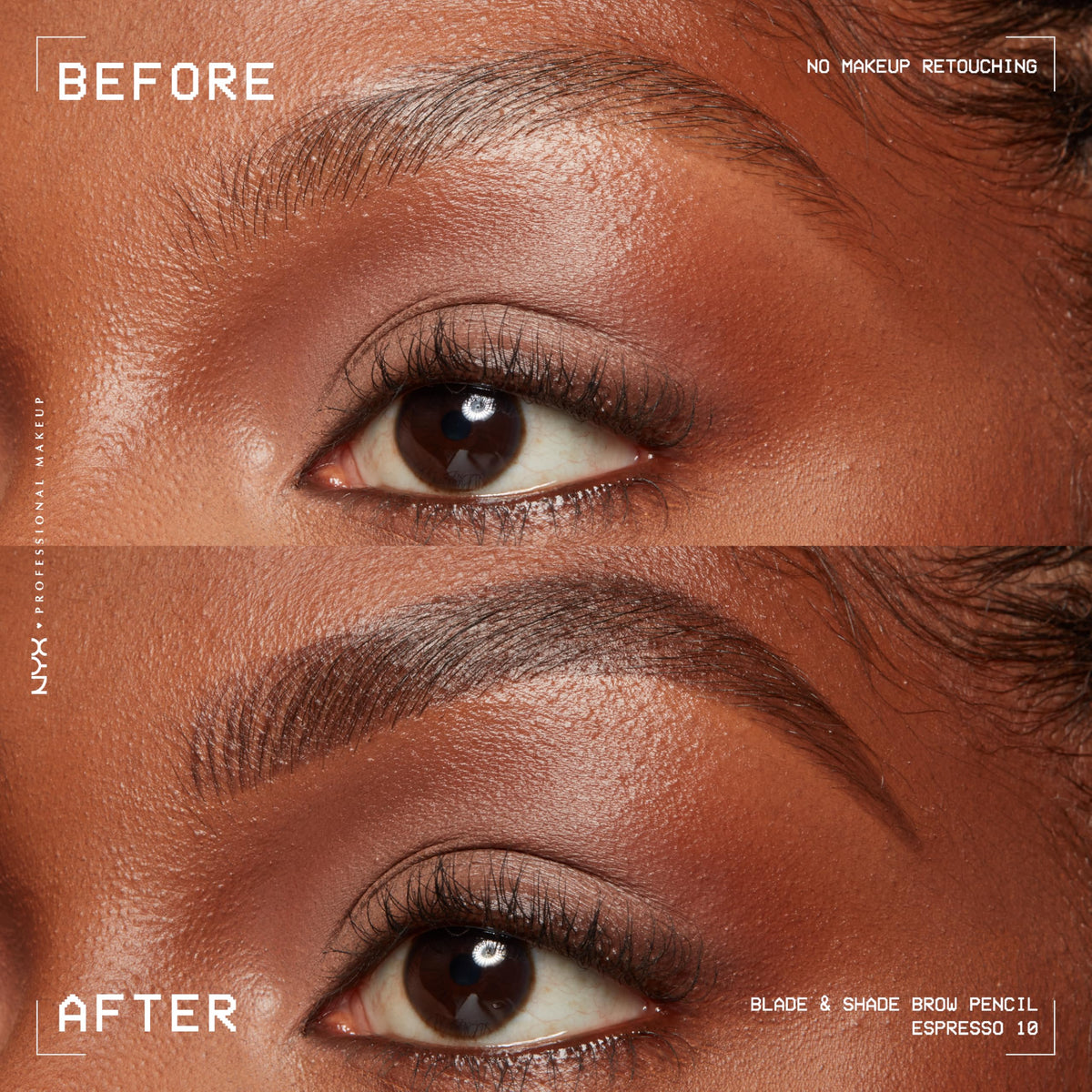 NYX PROFESSIONAL MAKEUP pigment strokes on skin showing smooth glide and buildable coverage