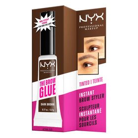 NYX PROFESSIONAL MAKEUP product flatlay with complementary brow tools