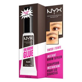 NYX PROFESSIONAL MAKEUP product label close-up showing ingredients and usage benefit