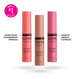NYX PROFESSIONAL MAKEUP doe-foot applicator with gloss on tip for smooth, precise application