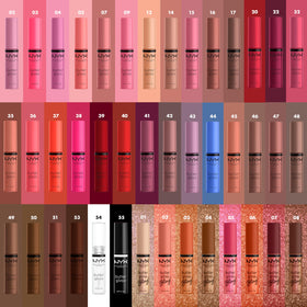 NYX Butter Gloss pack of three arranged neatly to show value and versatile use