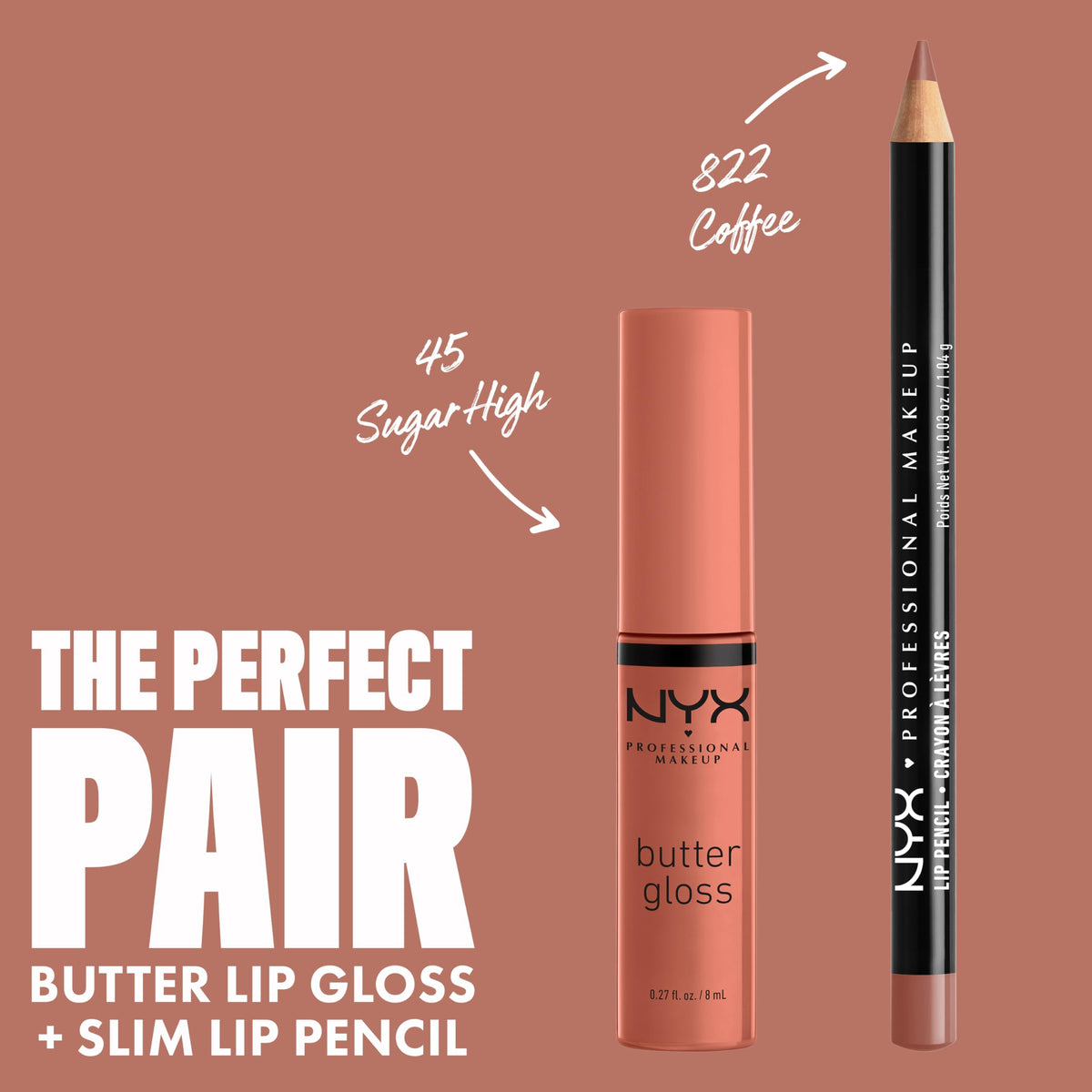 NYX Professional Makeup size comparison in hand shows compact tubes and travel-friendly convenience