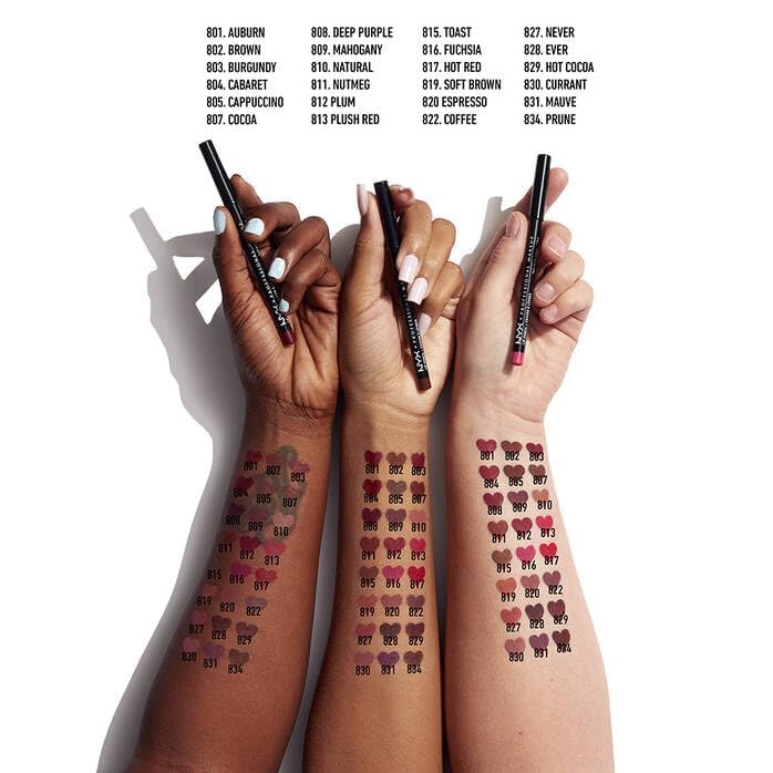 NYX PROFESSIONAL MAKEUP clear gloss texture swirl demonstrating smooth, non-sticky finish