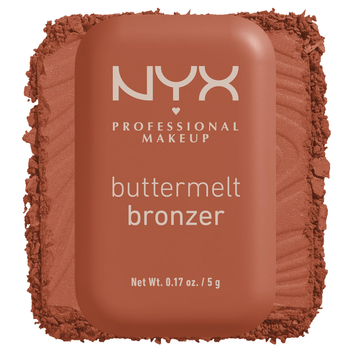 NYX PROFESSIONAL MAKEUP front compact shows pan and shade Butta D Down, easy selection benefit
