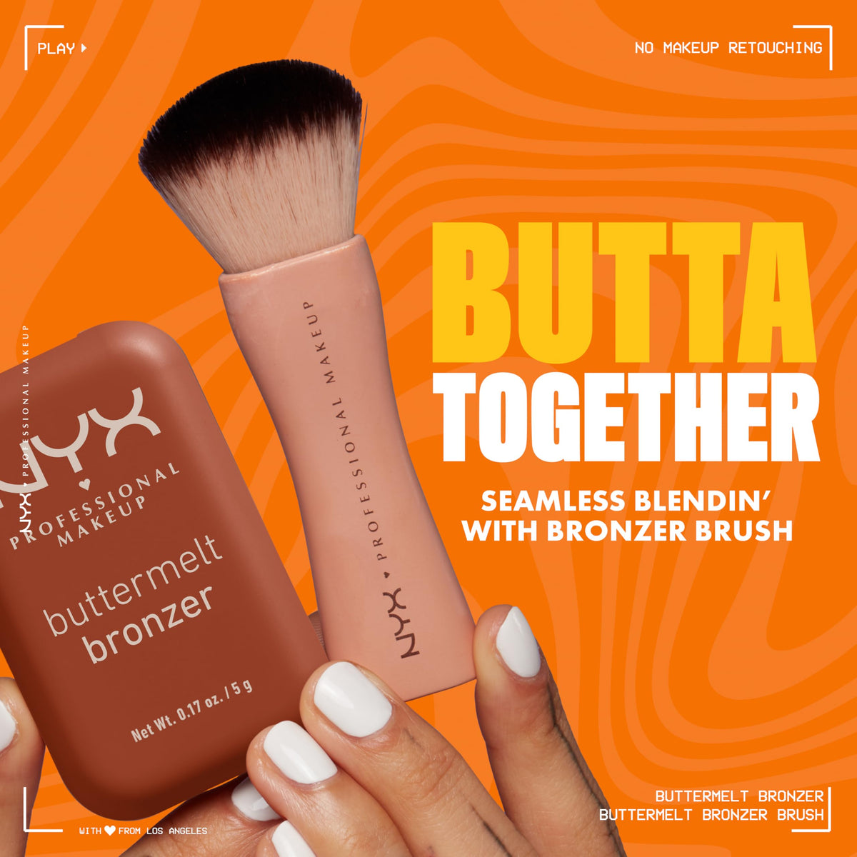 NYX PROFESSIONAL MAKEUP lifestyle model with bronzed cheekbones, sun-kissed look