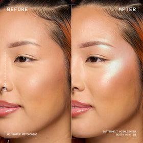 NYX PROFESSIONAL MAKEUP close-up of powder pan revealing buttery, pearlescent texture