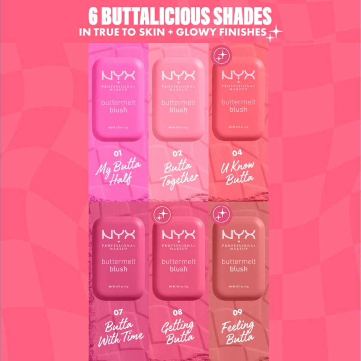 NYX PROFESSIONAL MAKEUP open compact displaying blush color for easy selection