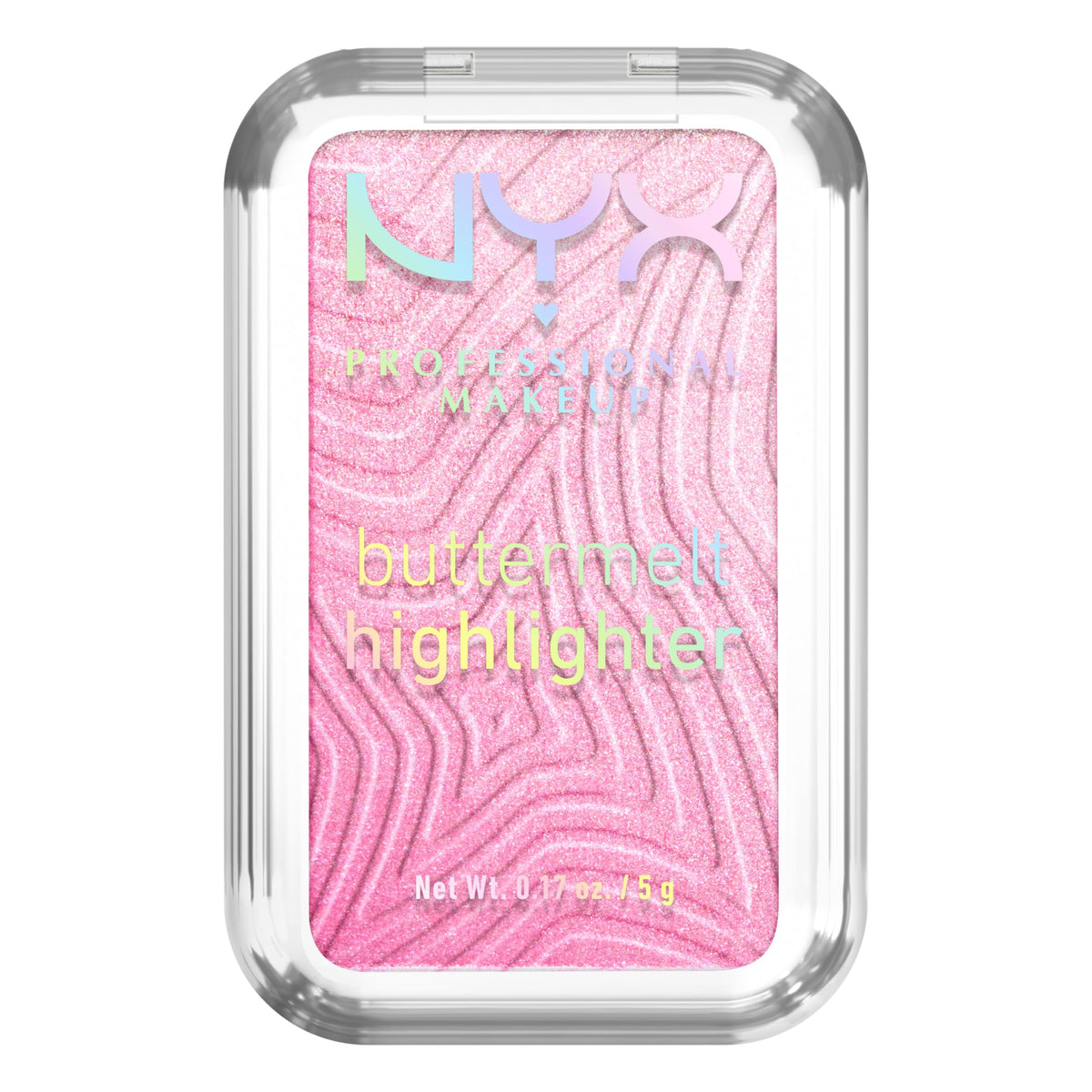 NYX Buttermelt front packaging showing compact and shade name for easy identification and benefit