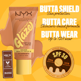 NYX PROFESSIONAL MAKEUP applying glaze with fingers for seamless, warmed-in finish