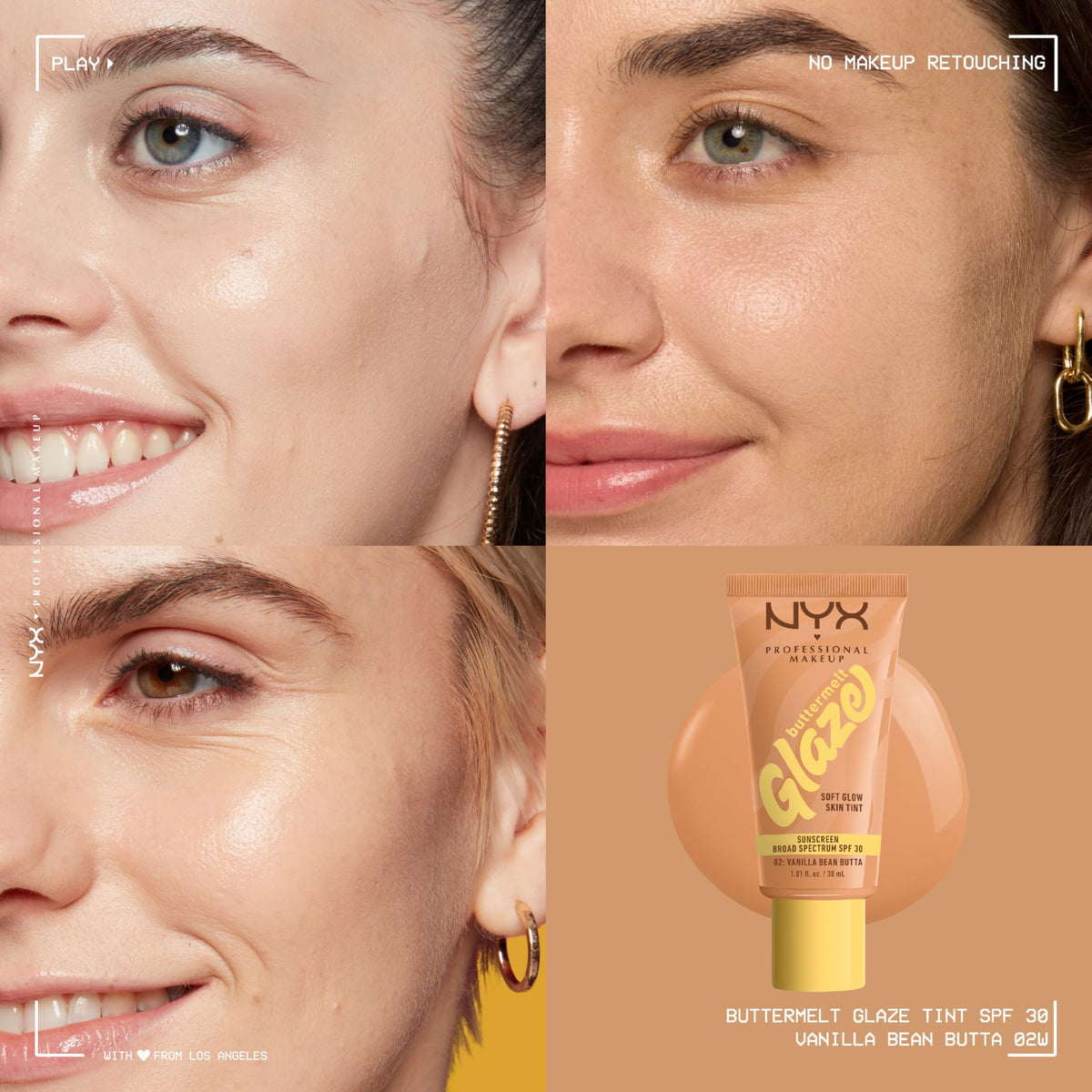 NYX PROFESSIONAL MAKEUP droplet on hand swatch showing blendable, hydrating benefit
