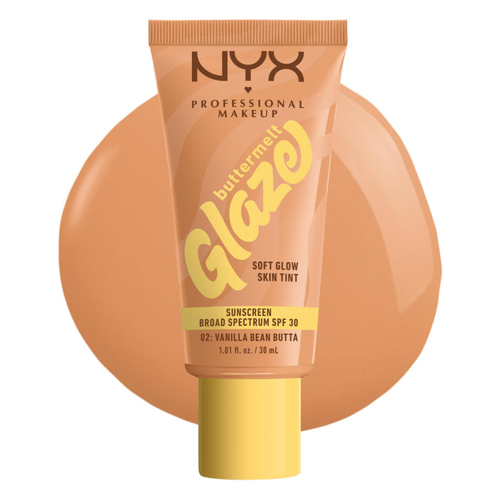 NYX PROFESSIONAL MAKEUP front packaging showing shade Vanilla Bean Butta and benefit