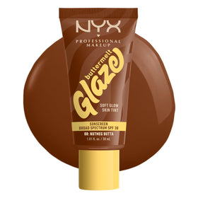 NYX Buttermelt Glaze front packaging showing shade and SPF 30 protection