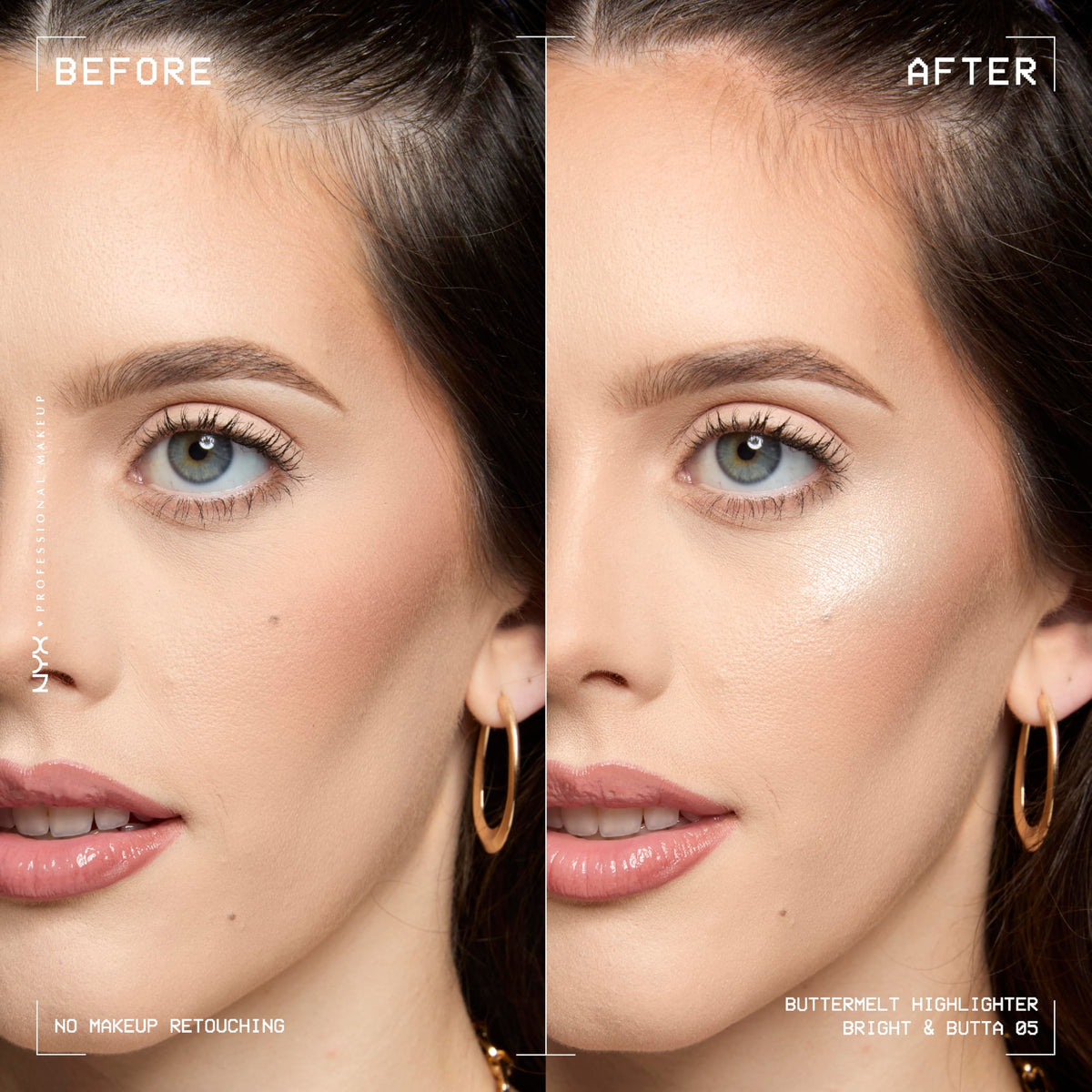 NYX PROFESSIONAL MAKEUP creamy texture close-up demonstrating smooth blendability and soft finish