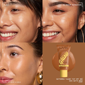NYX PROFESSIONAL MAKEUP application on hand showing sheer coverage benefit