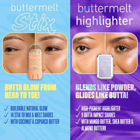 NYX PROFESSIONAL MAKEUP cupuaçu and coconut butter close-up showing moisturizing glide benefit